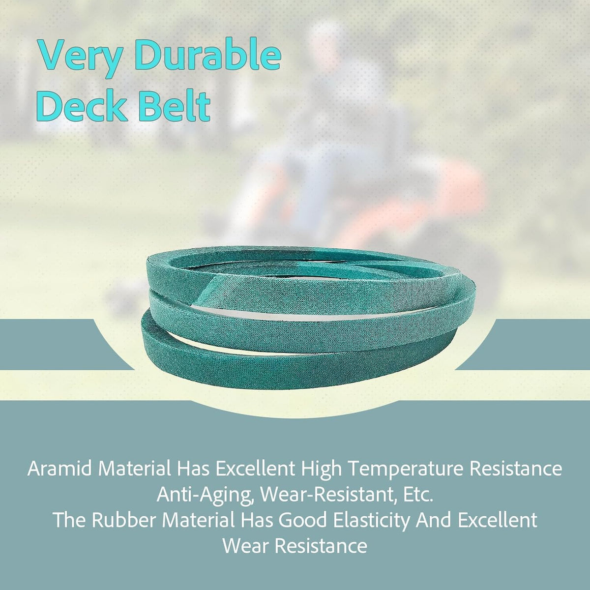 Neryera two-pack drive belts ready for easy maintenance and replacements