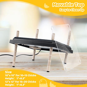 NesCozy brooder plate suitable for ducks and quail in one setup.