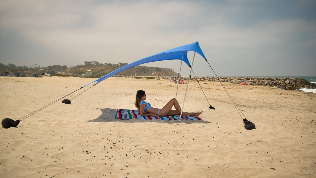 Neso 7x7 ft beach shade offering spacious family shelter.