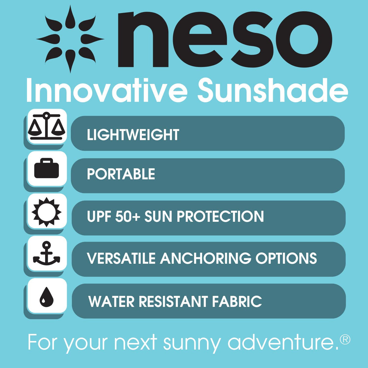 Neso aqua-fronds fabric close-up highlights breathable, cooling material