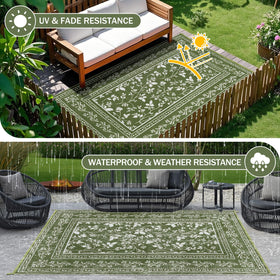 nesrt foldable rug with carry bag for camping and travel