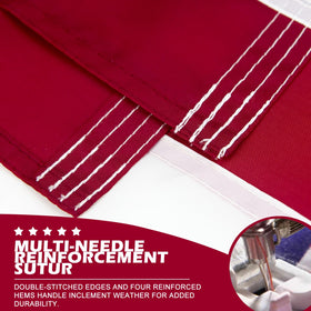 NESSDOVE all-weather nylon flag ready for outdoor use