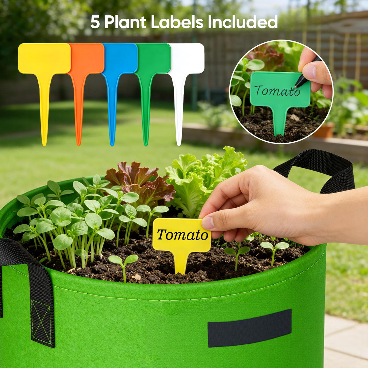 NESSTU green grow bag encourages seasonal planting and rotation.