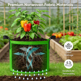 Includes six plant labels to mark varieties with NESSTU grow bags.