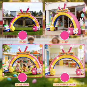 Nestly 10ft inflatable arch ready for quick setup at events.