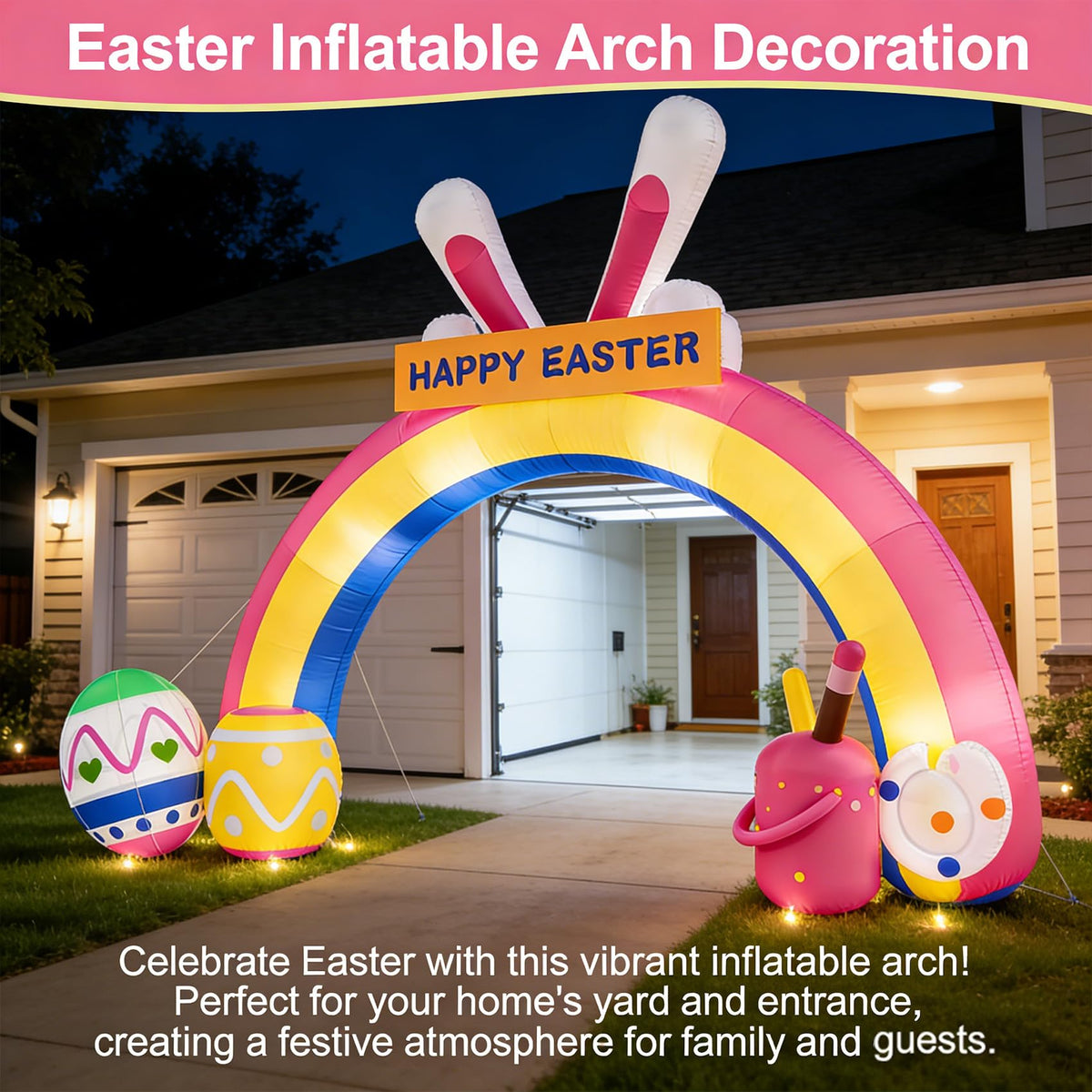 Nestly arch deflates neatly for easy storage in car trunk.