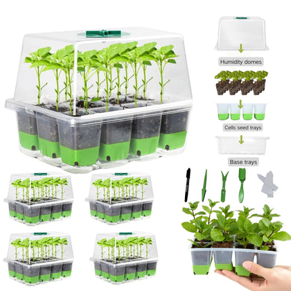 NestNature Patio.Garden.Home seed-tray-60cell promotes easy root release and healthy germination