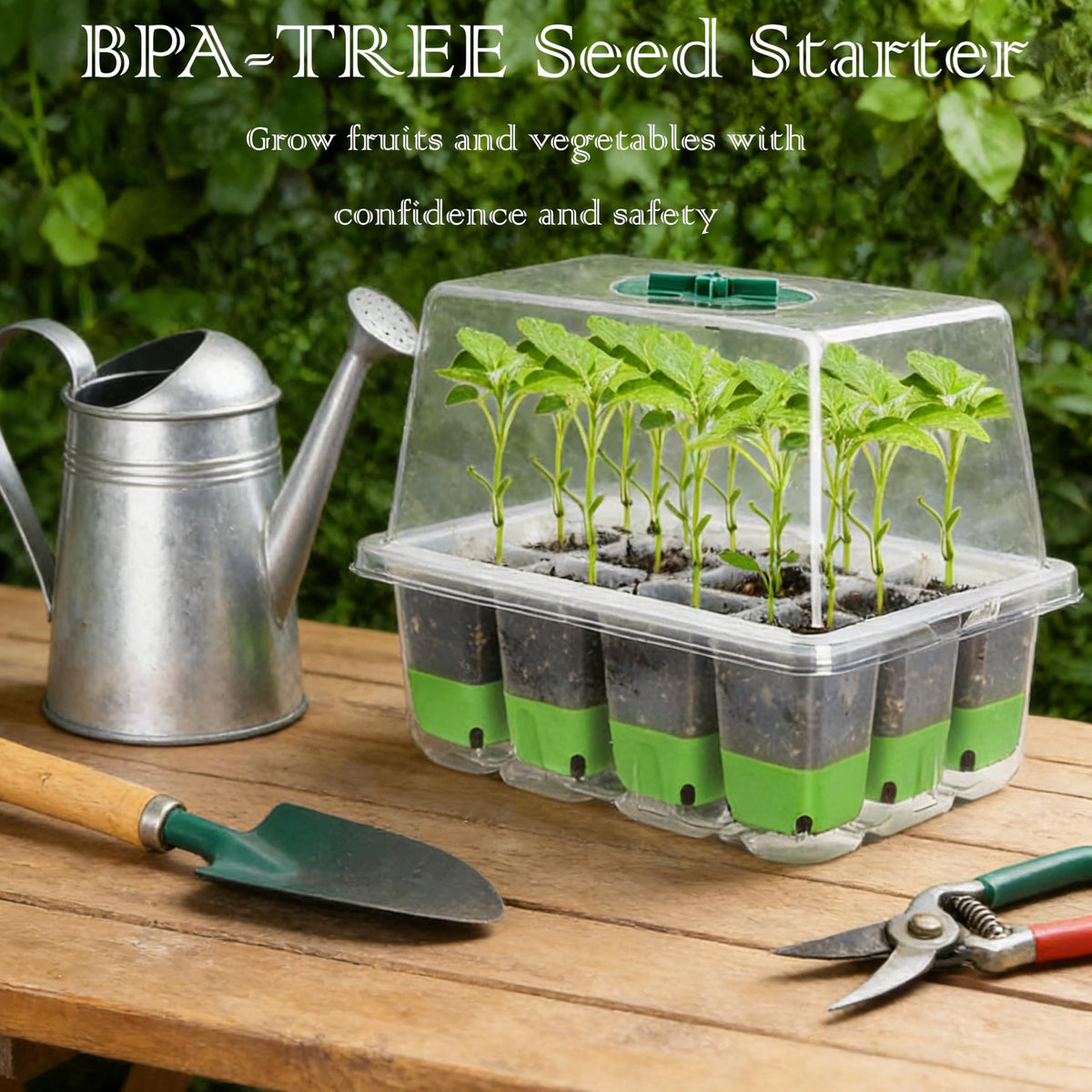 NestNature Patio.Garden.Home sturdy-design-tray resists cracking during busy planting seasons