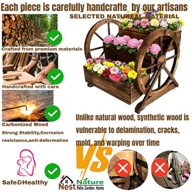 NestNature porch display demonstrates rustic charm for patios.