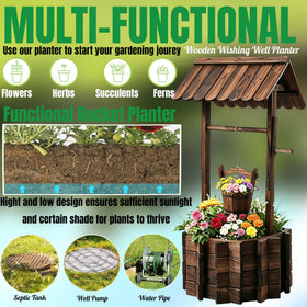 NestNature wishing well in a garden setup for a welcoming yard focal point