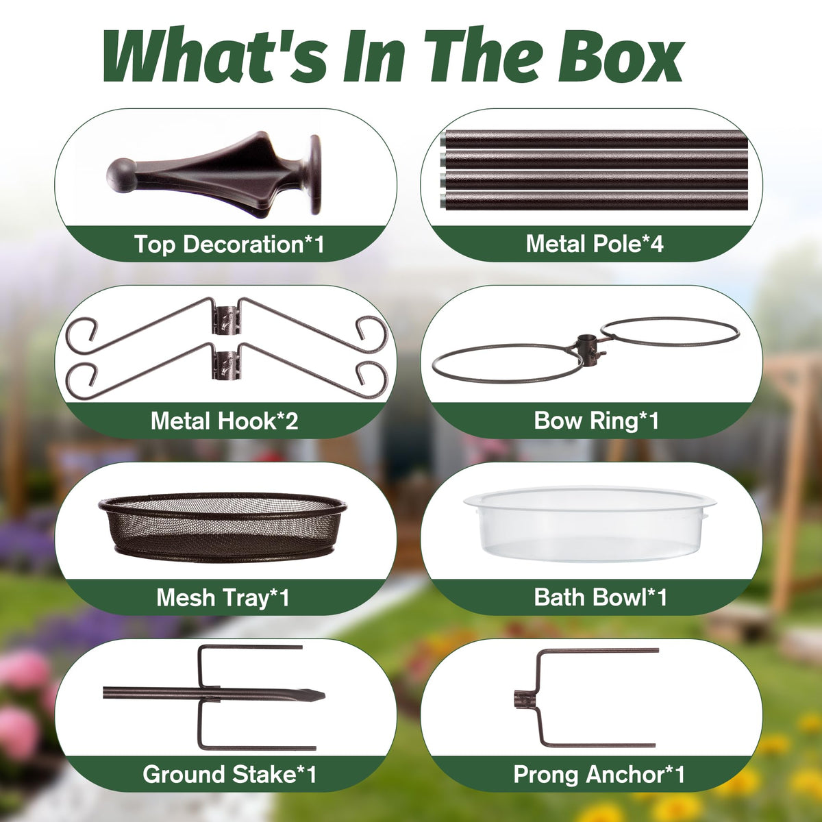 NestShld Bird Feeding Station plastic water tray supports bird bathing.