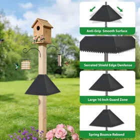 NestShld baffle hanging from branch for flexible installation