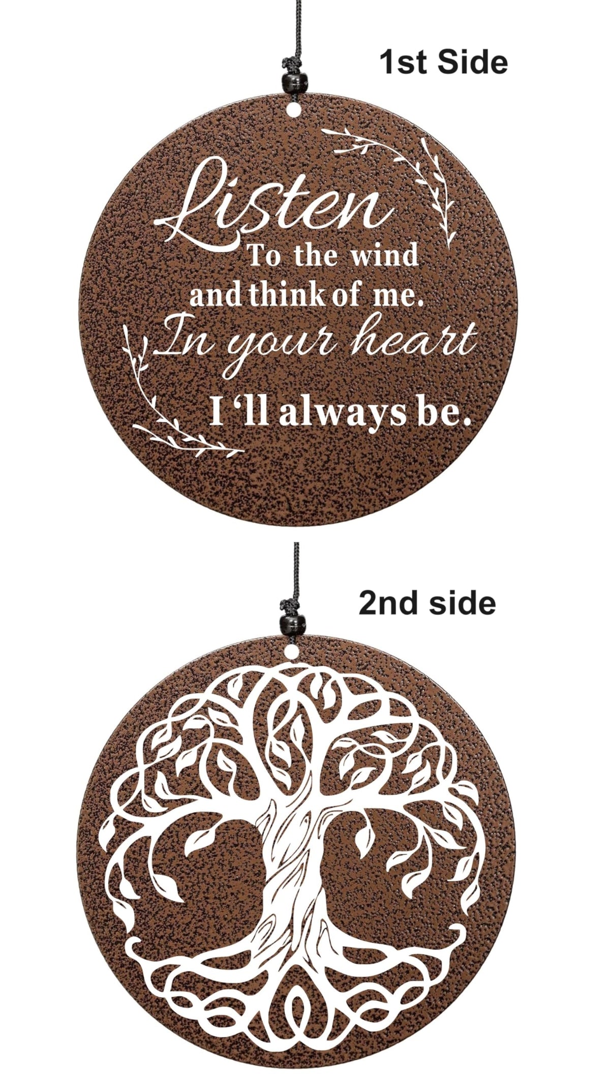NETAEX wind chimes feature all-metal construction for durable memorial decor.