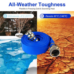 NetLea hose designed for all-weather durability across cold and hot conditions.