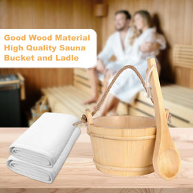 NetLea hemp rope handle on bucket for easy carrying and rustic charm