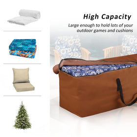 NettyPro 9 ft tree storage design helps organize large holiday decor.
