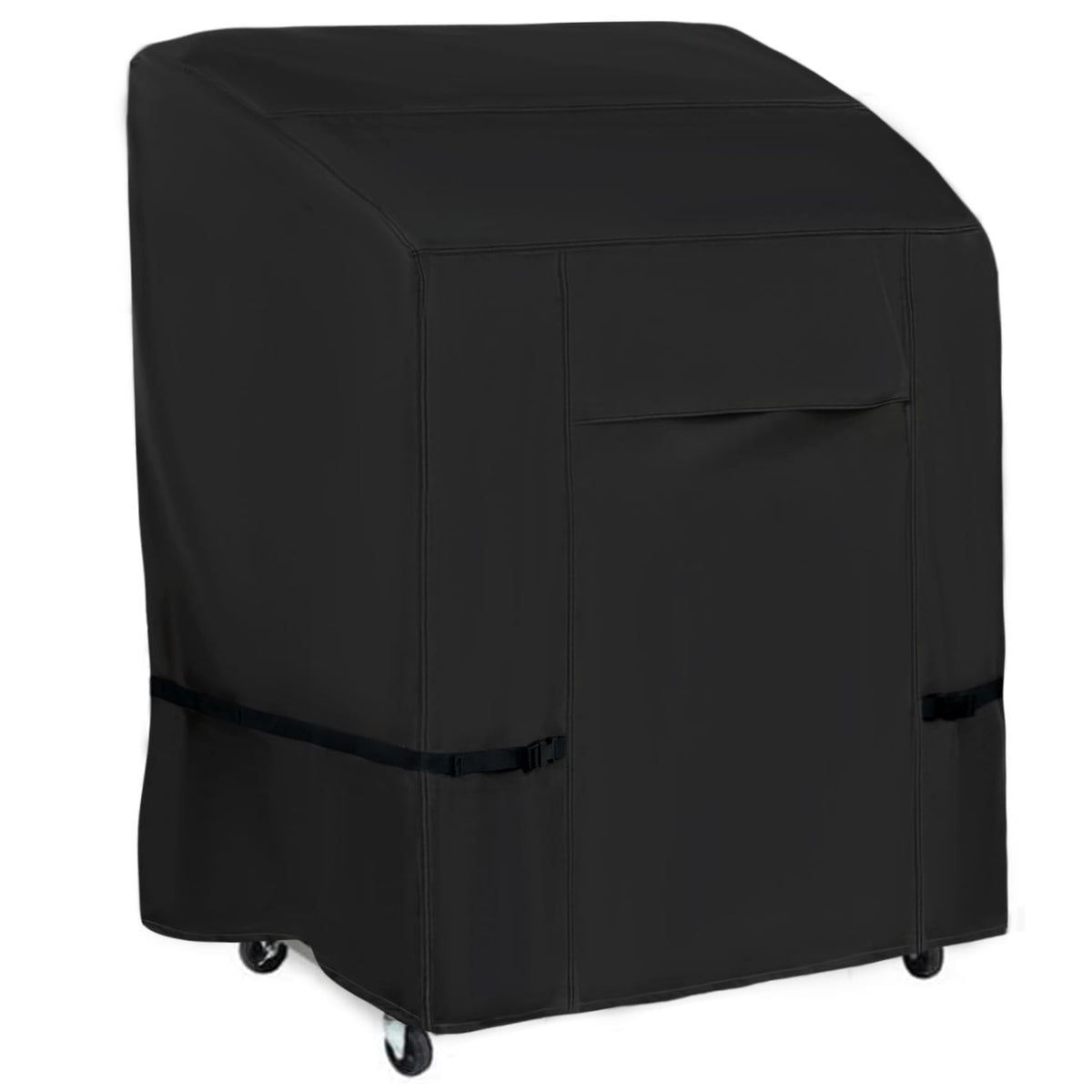 NettyPro BBQ grill cover 32 inch front view protects a two-burner grill from sun and rain