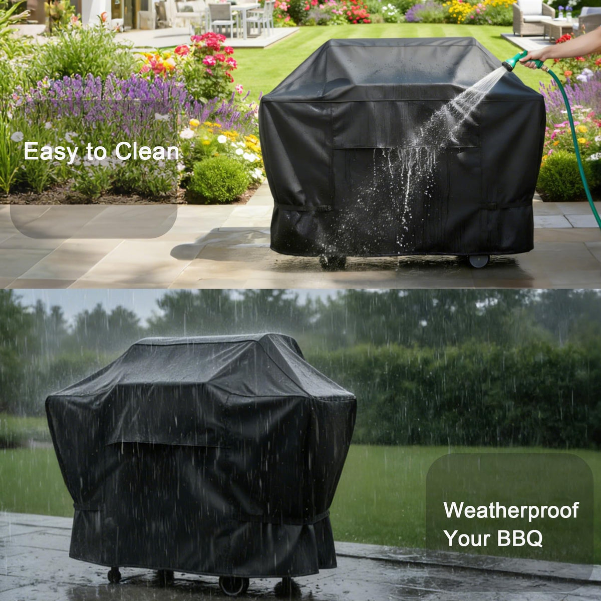 NettyPro grill cover waterproof seams keep grill dry in rain