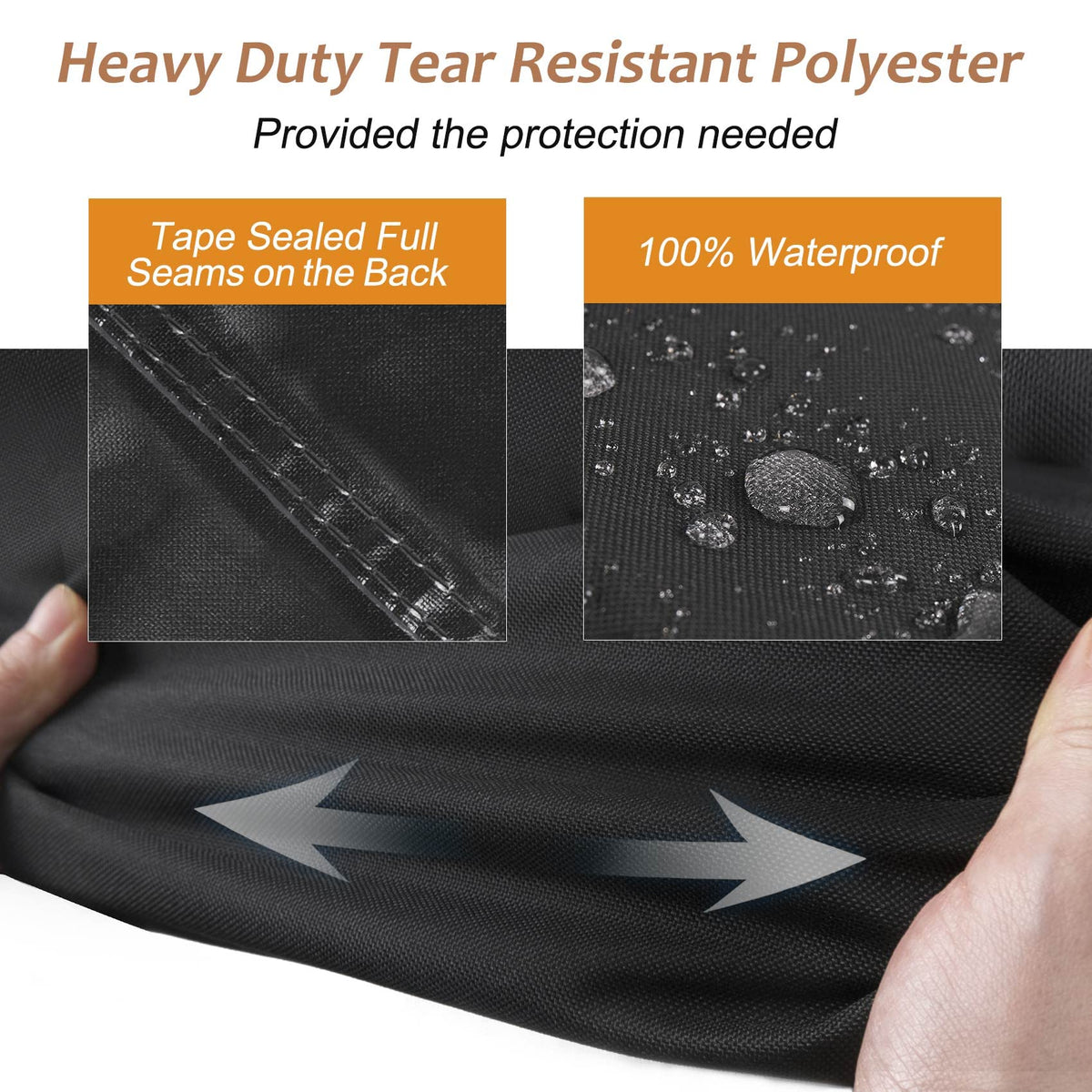 NettyPro smoker cover side view showing dimensions for a snug fit