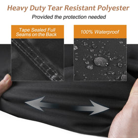 NettyPro smoker cover side view showing dimensions for a snug fit
