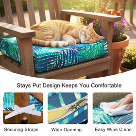 NettyPro cushion covers folded for compact storage