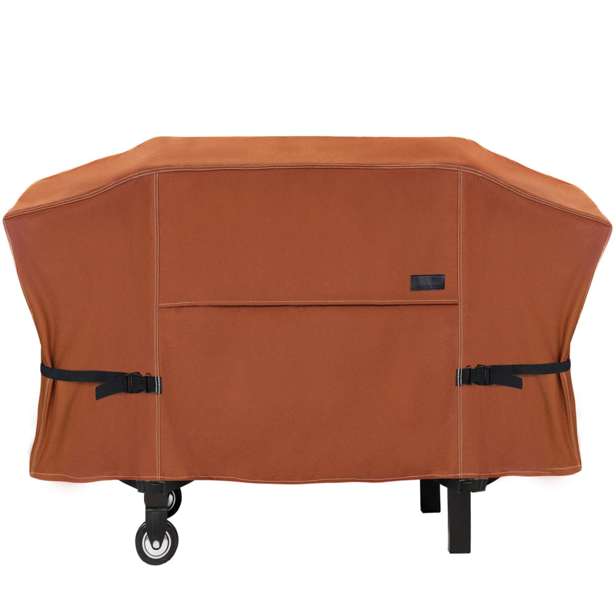 NettyPro griddle cover front view with waterproof fadeproof fabric for outdoor use.