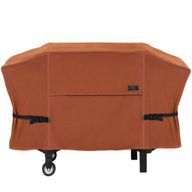 NettyPro griddle cover front view with waterproof fadeproof fabric for outdoor use.