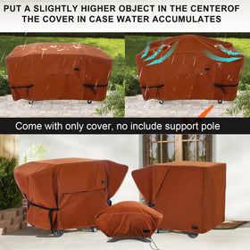 NettyPro griddle cover heavy-duty fadeproof fabric resists sun and snow.