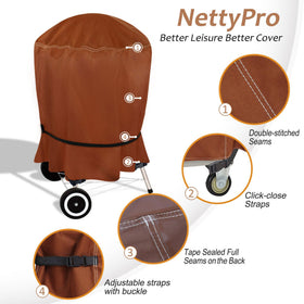 NettyPro stylish design enhances your patio while protecting the grill