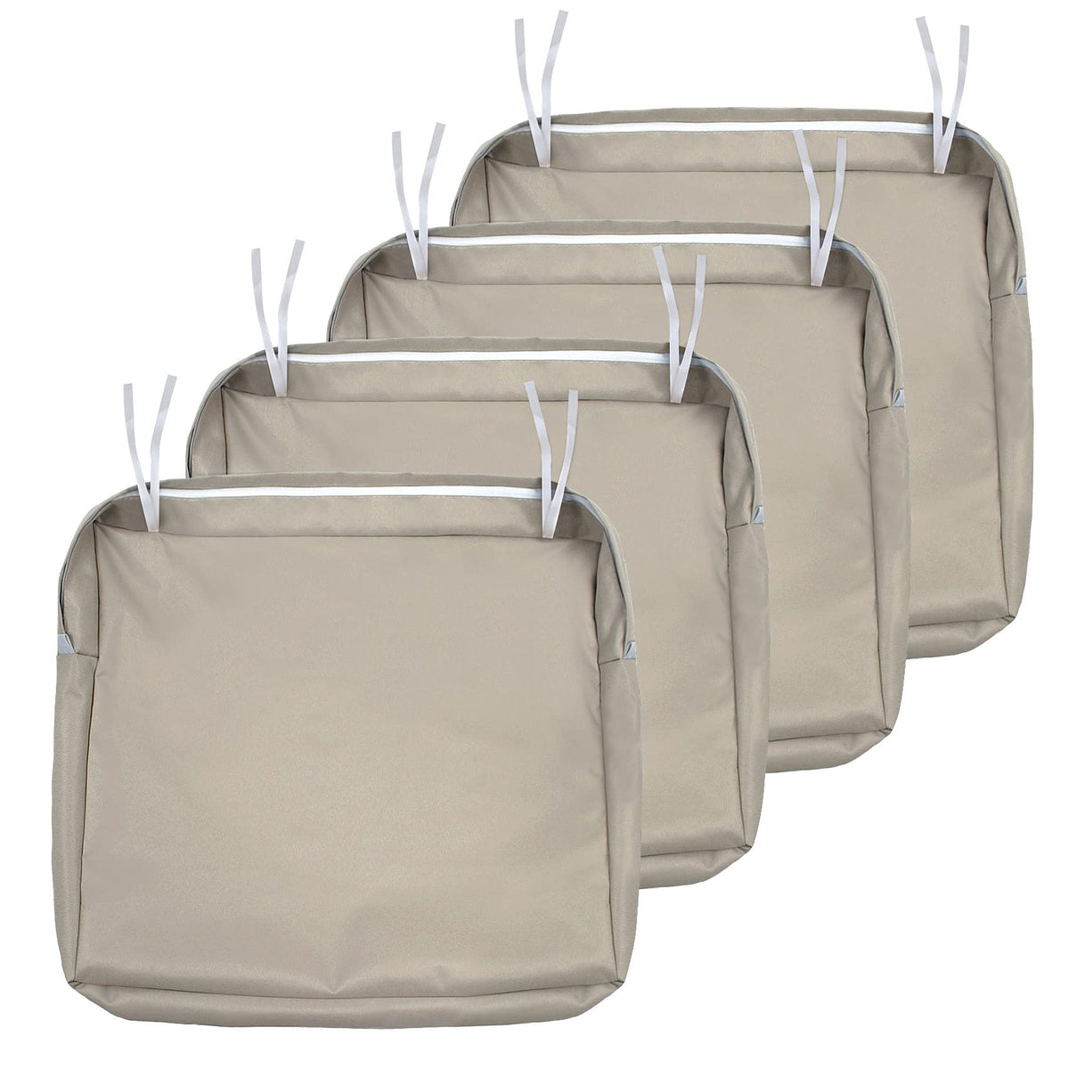 NettyPro outdoor cushion slipcover with zipper close-up provides secure chair fit