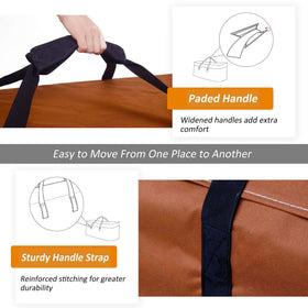 NettyPro sturdy padded handles simplify moving heavy cushions.