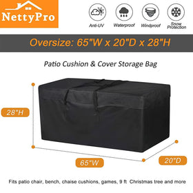 NettyPro large-capacity bag for Christmas trees and cushions keeps seasonal chaos tidy.
