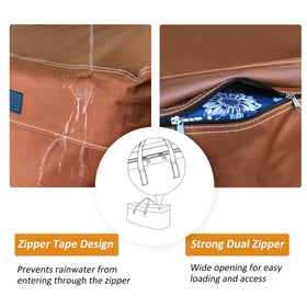 NettyPro wide opening with dual zippers for easy loading and access.