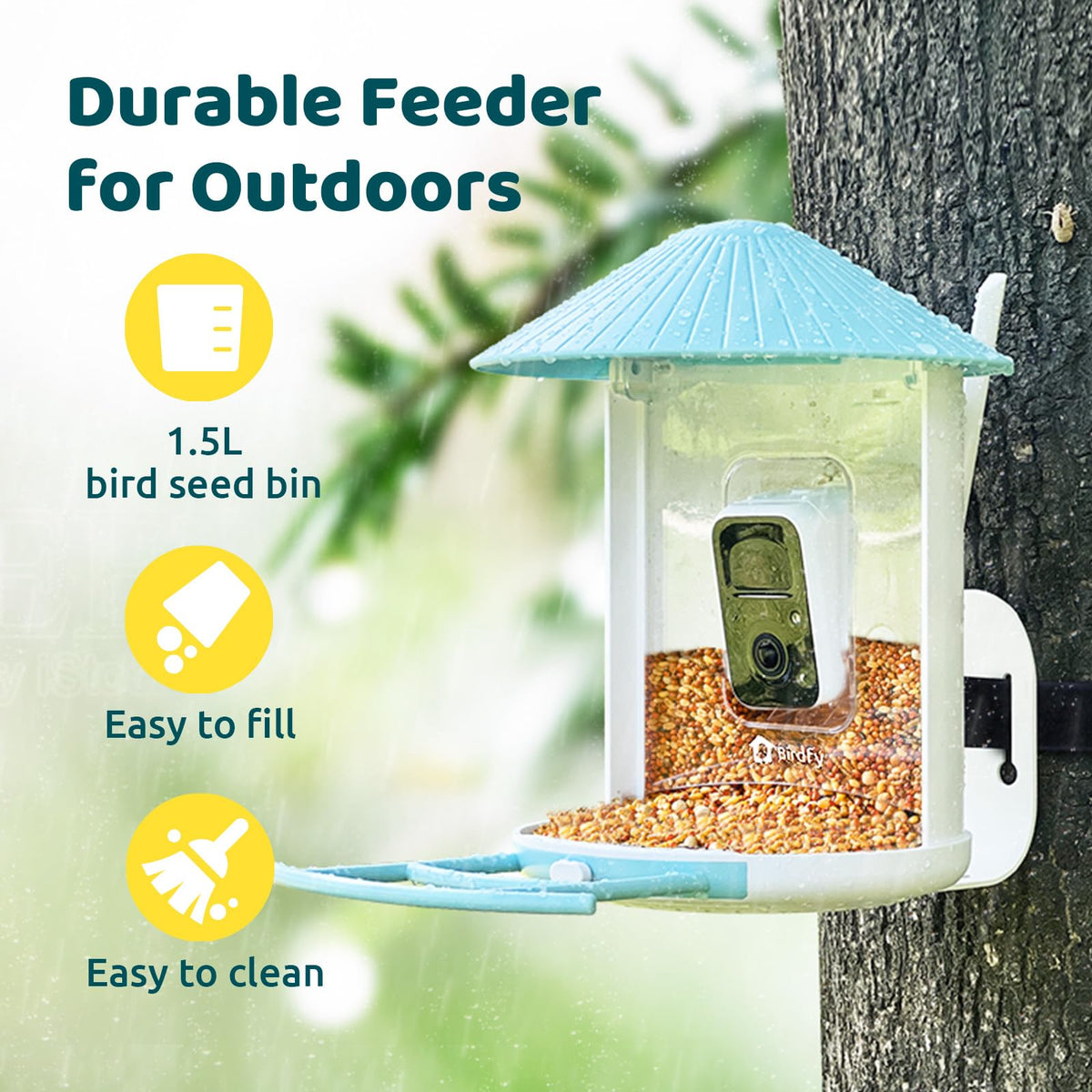 NETVUE Birdfy AI identifies bird species in real time