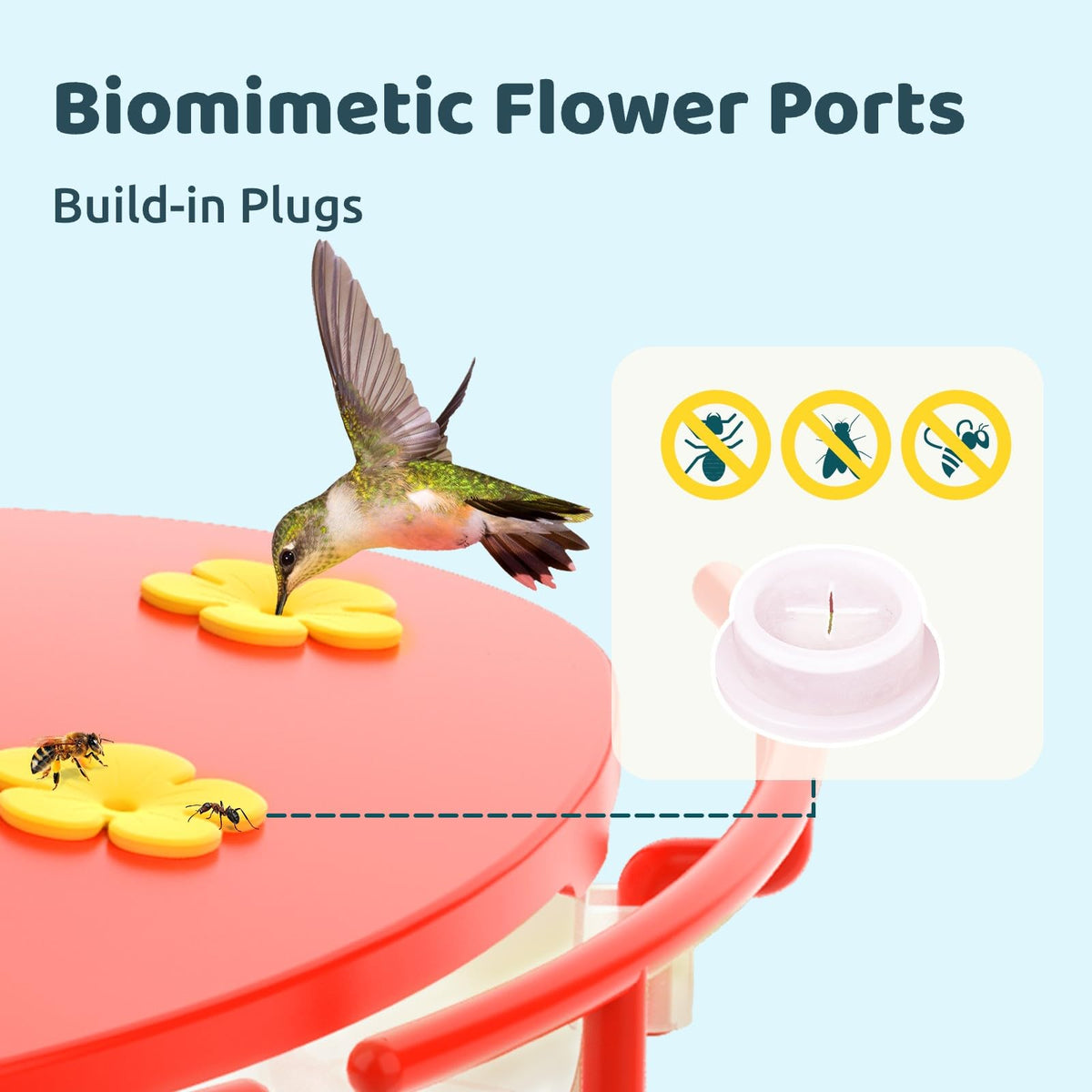 NETVUE Birdfy Hummee two-feeders system supports nectar and seeds