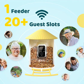 NETVUE Birdfy IP65 waterproof housing withstands rain, snow, and sun.