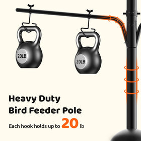 Tool-free assembly of NETVUE pole with thumbscrews for quick setup