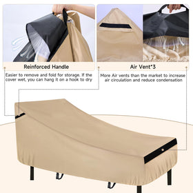 NeverLAND cover features air vents to improve airflow and keep fabric dry.