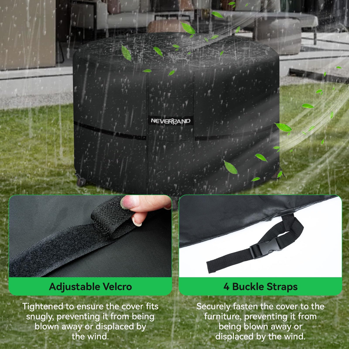 NEVERLAND air vents reduce condensation around your fire pit.