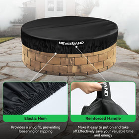 NeverLAND elastic hem cord close-up shows secure windproof fit.