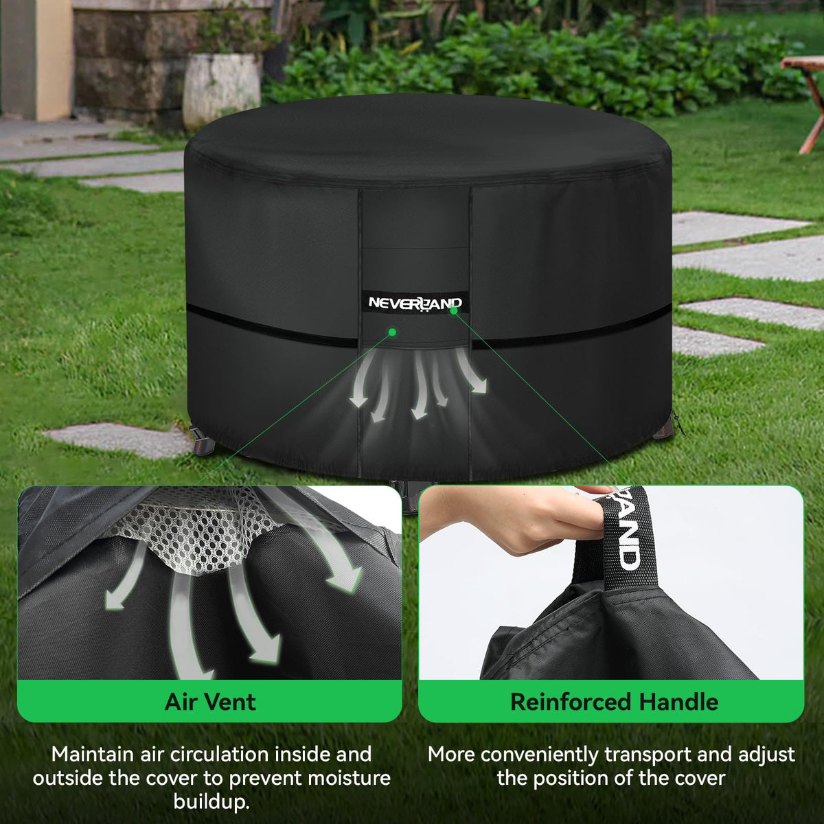 NEVERLAND UV fade-resistant coating preserves color for seasons.