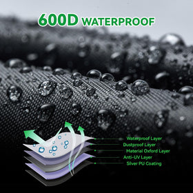 NeverLAND windproof design keeps the cover in place on gusty days.