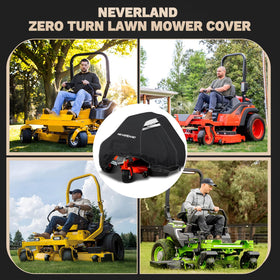 NeverLAND mower cover handle design enables quick installation and removal.
