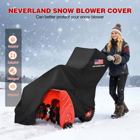 Heavy-duty Oxford fabric and PU coating shield the snow blower against water and UV exposure.