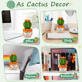 NEVERNERVE emotional support cactus keeps encouragement near