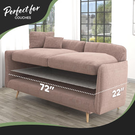 Nevlers easy-clean couch grip pad cleans easily with vacuum or damp cloth.