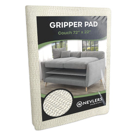 Nevlers couch cushion gripper pad under seat keeps cushions in place for steadier seating.