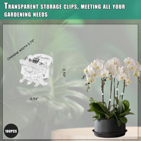 NEVTORAU 0-8-inch opening clip shown on delicate stems for controlled spacing.