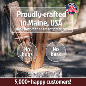 New England Cookwood 8-9lbs box provides ready-to-use cooking wood.