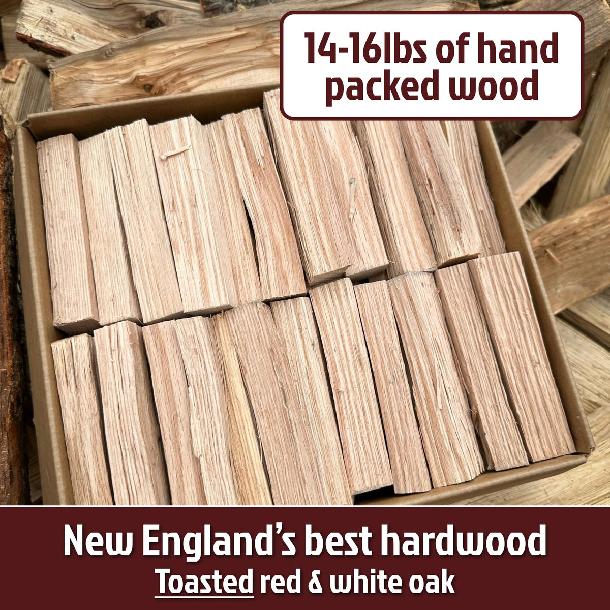 New England Cookwood plastic-free packaging supports sustainable, waste-free use.